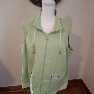 Allison Daley Mint Green Sleeveless Vest